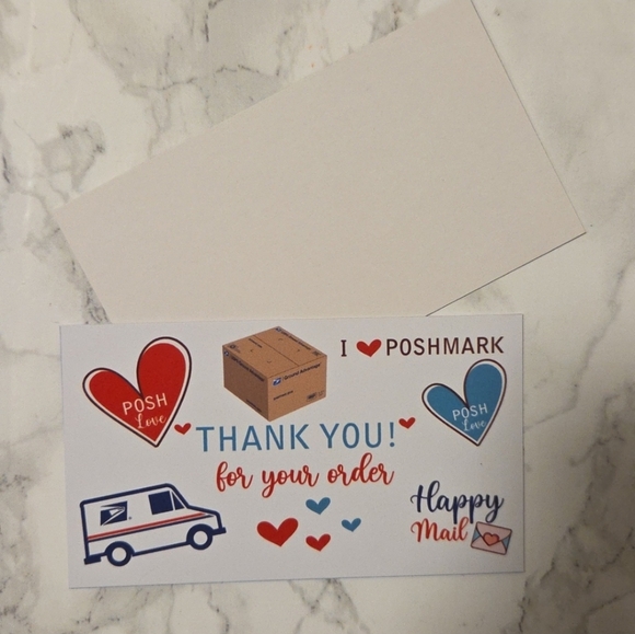 50 Thank You Cards insert business card - Picture 6 of 16